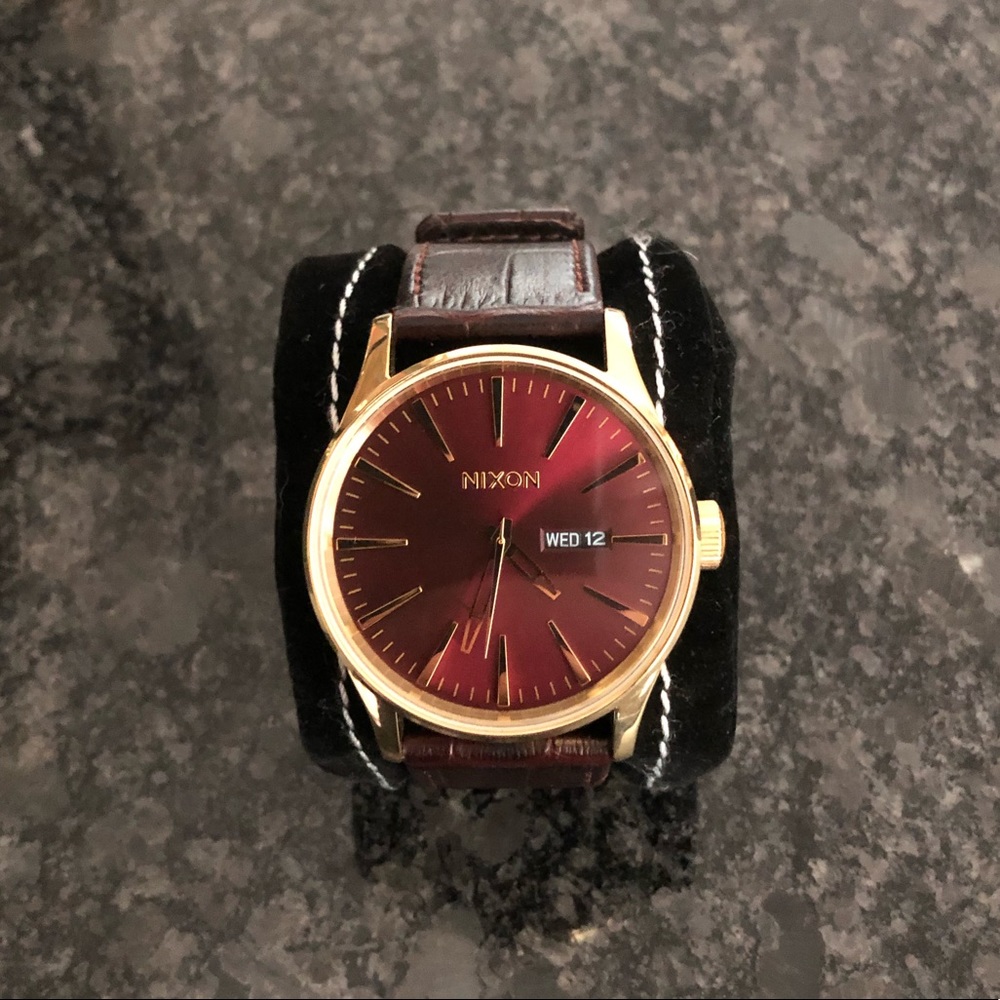 Nixon “The Sentry” Red watch.